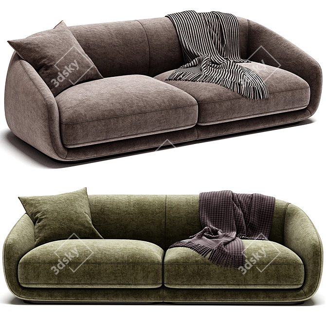 Wendelbo Montholon Sofa 3D Model 3D model image 1