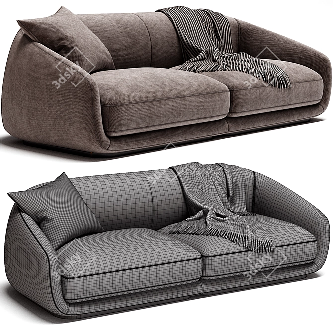 Wendelbo Montholon Sofa 3D Model 3D model image 3