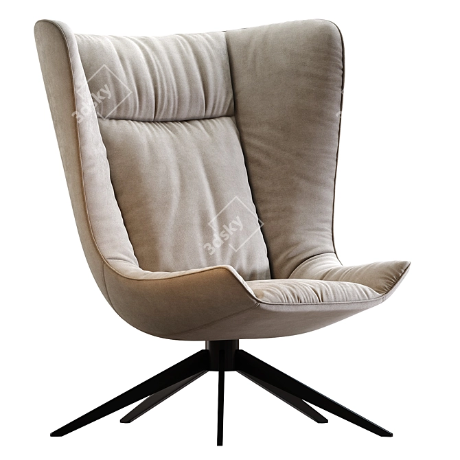 Stylish COLIBRI SOFT Armchair: 2016-version 3D model image 1