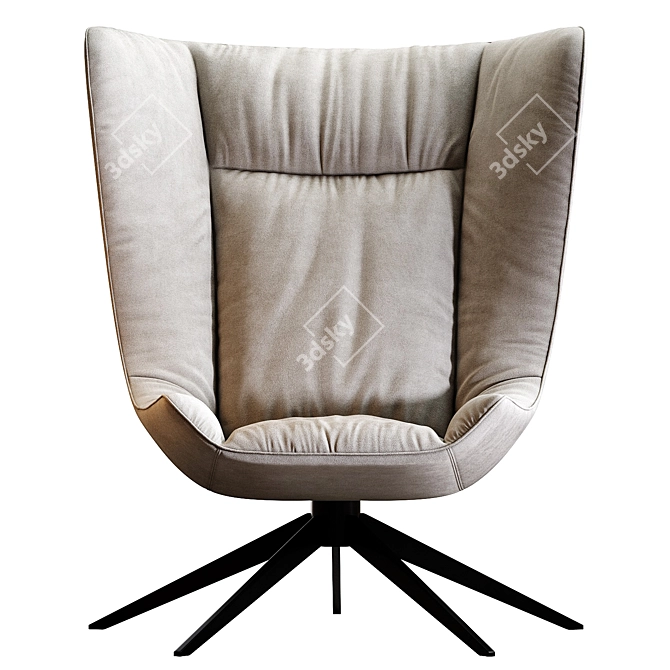 Stylish COLIBRI SOFT Armchair: 2016-version 3D model image 3