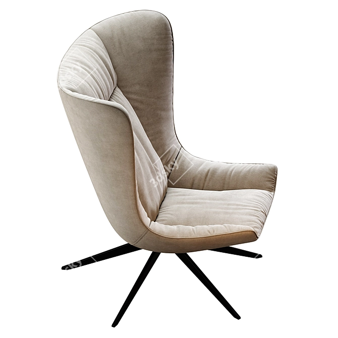 Stylish COLIBRI SOFT Armchair: 2016-version 3D model image 5
