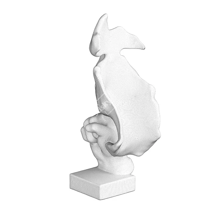 VILEAD Sculpture in CoronaMtl 285mm 3D model image 7