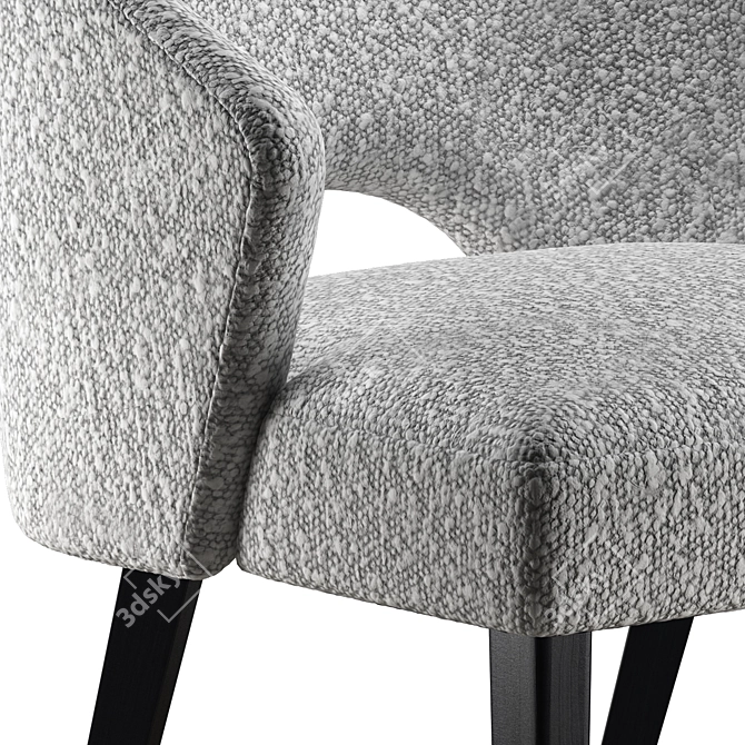 Modern Bright Cahn Armchair 202 3D model image 2