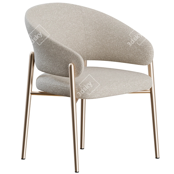  Modern Linda Chair Set by Marelli 3D model image 1