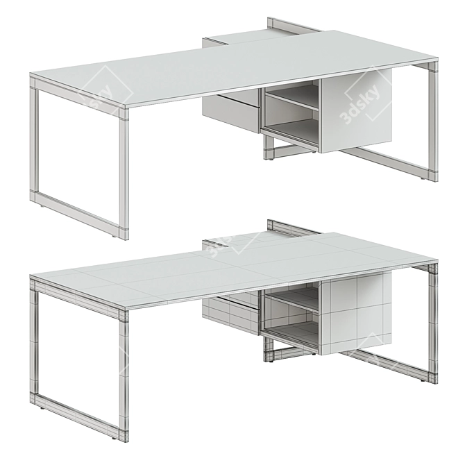 Vektor Executive Desk by FORMA5 3D model image 5