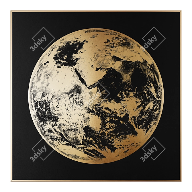 Celestial Harmony Wall Art 3D model image 2