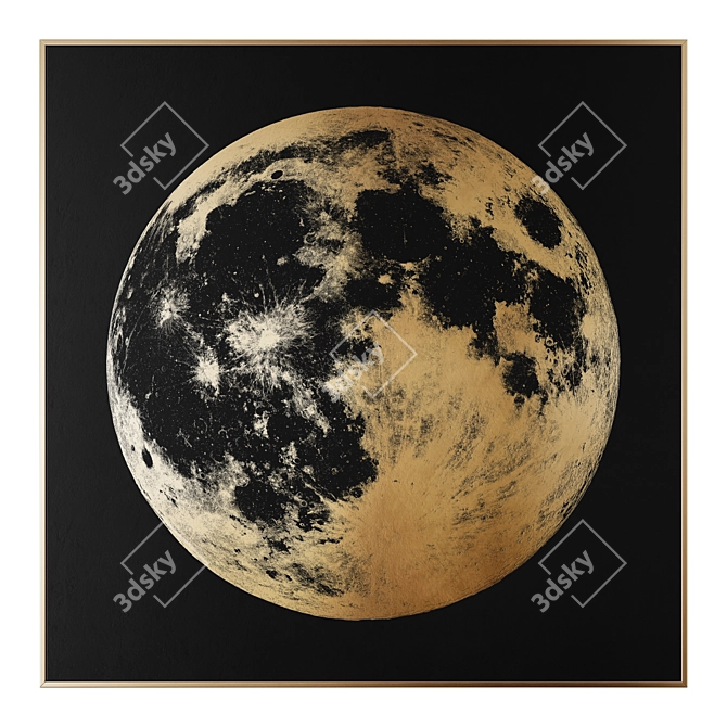 Celestial Harmony Wall Art 3D model image 4