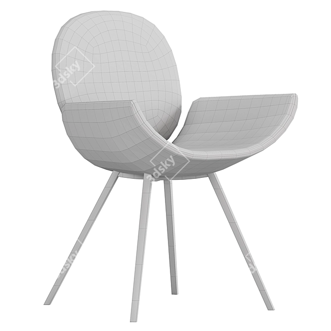 Youpi Metal Rocking Chair, Bonaldo 3D model image 6