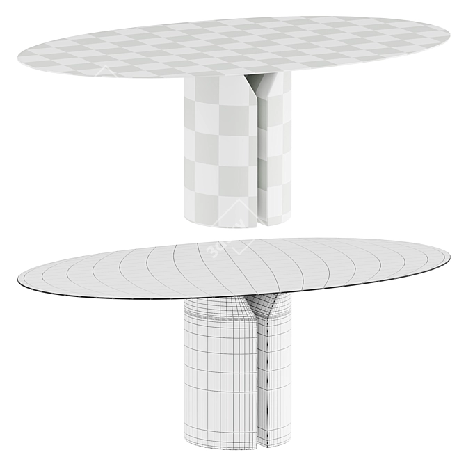 Modern MDF Italia NVL Table 3D model image 3