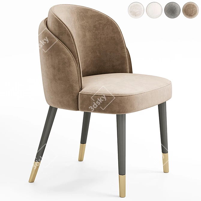 Modern Stylish Shepard Chair Design 3D model image 3