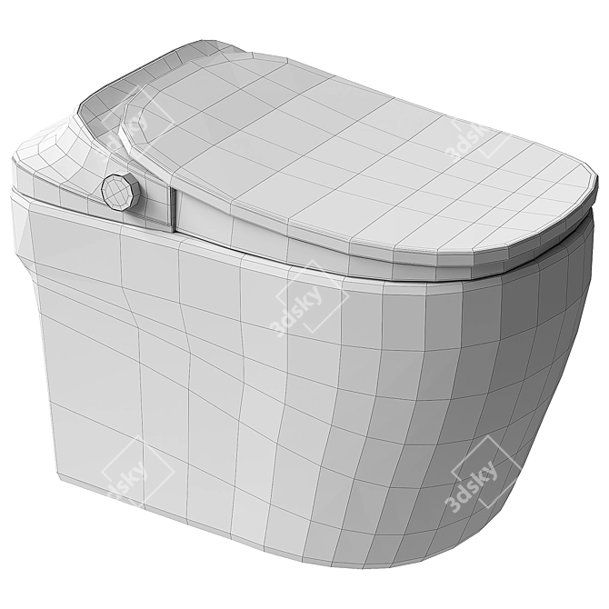 Smart Tankless Floor-Mounted Toilet 3D model image 5