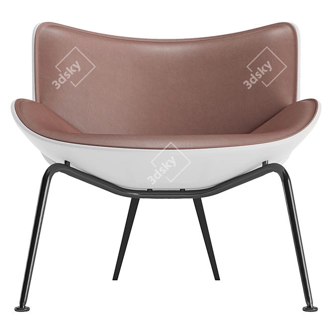 Modern B&B Italia Armchair Design 3D model image 3