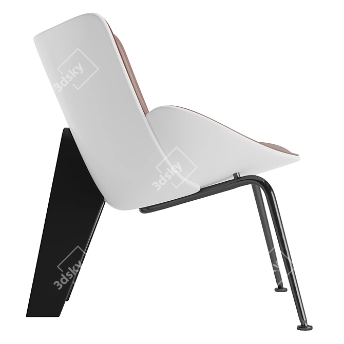 Modern B&B Italia Armchair Design 3D model image 4