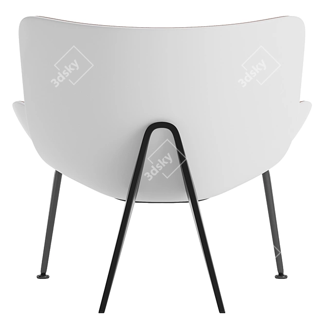 Modern B&B Italia Armchair Design 3D model image 5