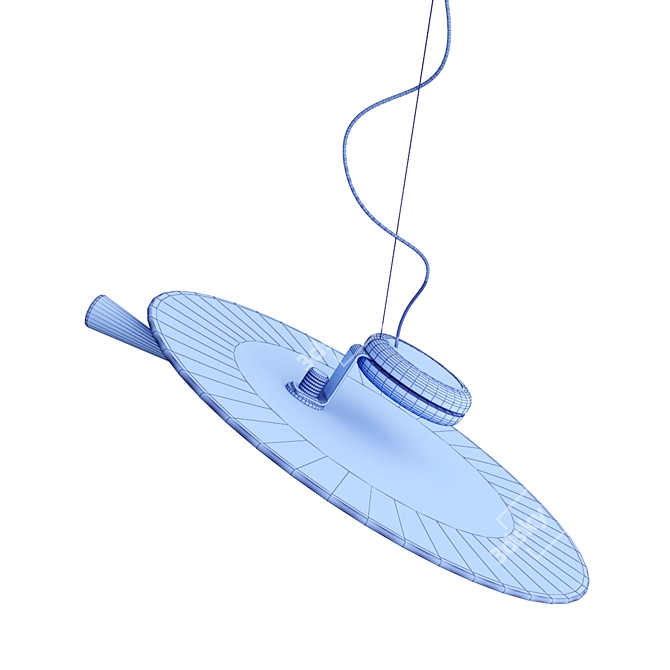 Modern Glass Pendant Lamp Stilnovo 3D model image 3
