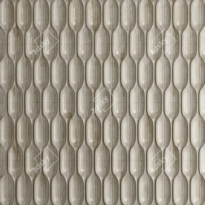 Embossed Wall Panel, Interior Décor 3D model image 1