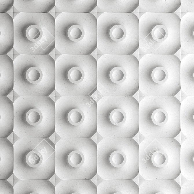 Torus Wall 3D Interior Panels 3D model image 1