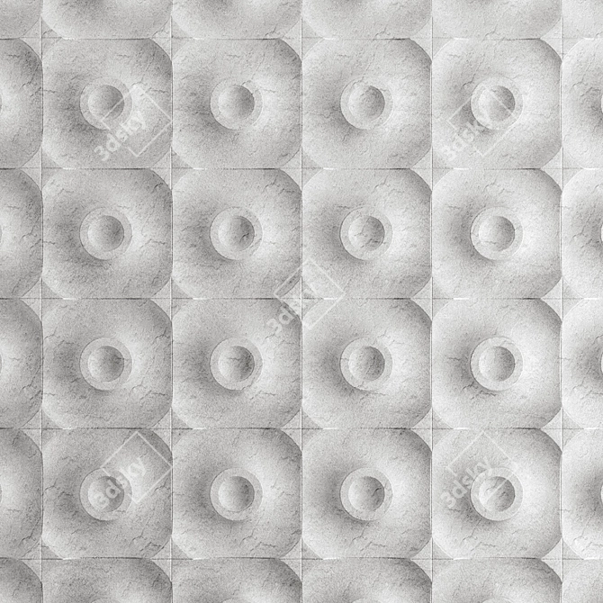 Torus Wall 3D Interior Panels 3D model image 4