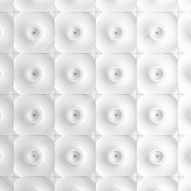 Torus Wall 3D Interior Panels 3D model image 5