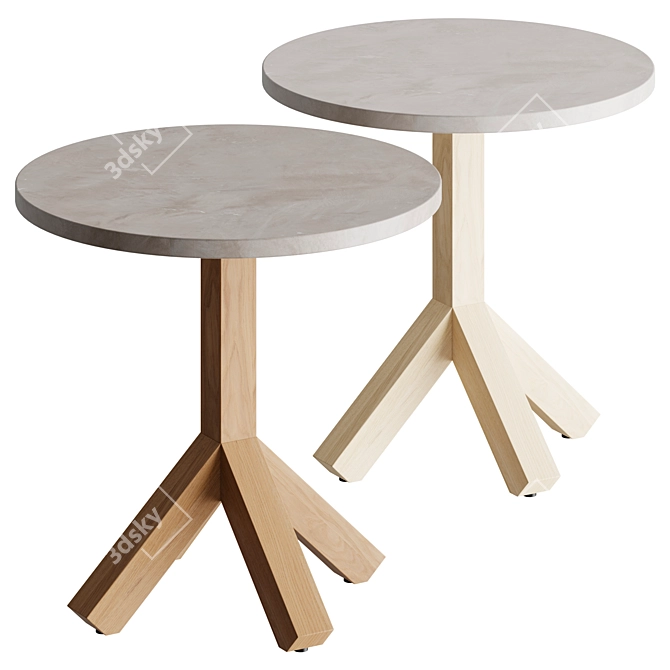 Roda Small Table Root 3D model image 1