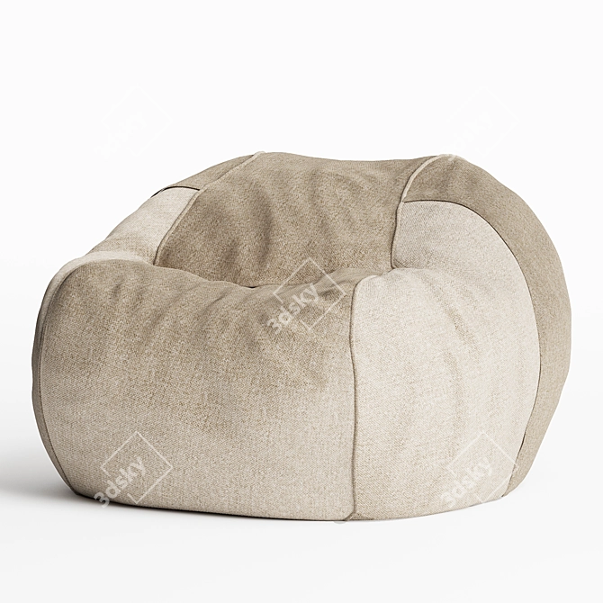 Vetsak Beanbag Large Canvas Sand 3D model image 6