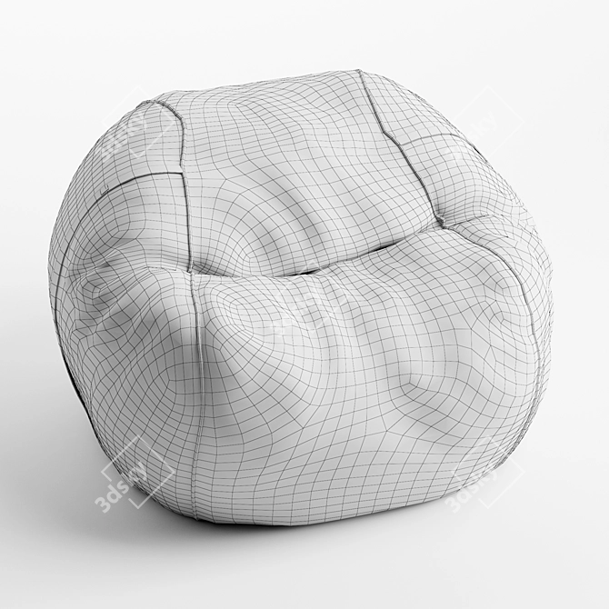 Vetsak Beanbag Large Canvas Sand 3D model image 7