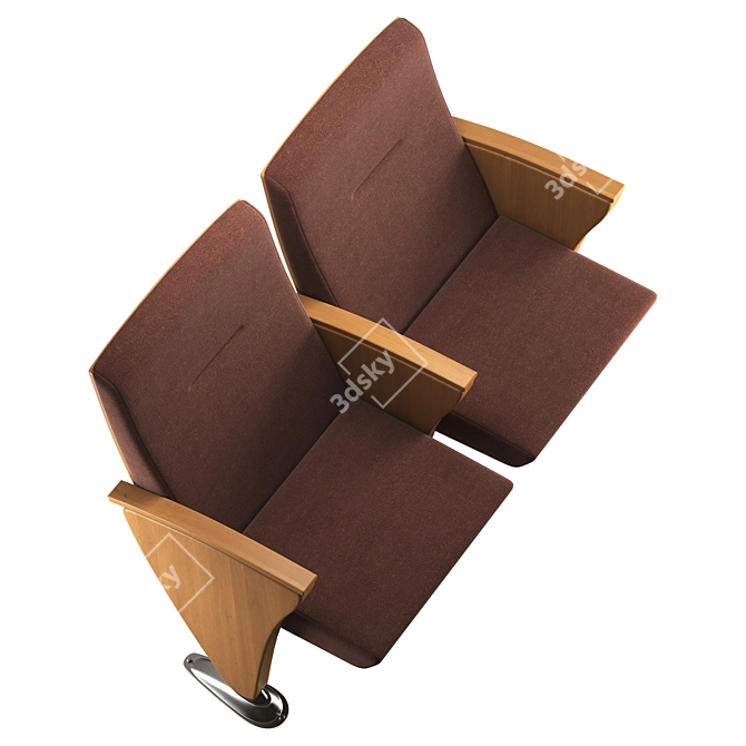 Eidos Side Evo Auditorium Armchair 3D model image 4