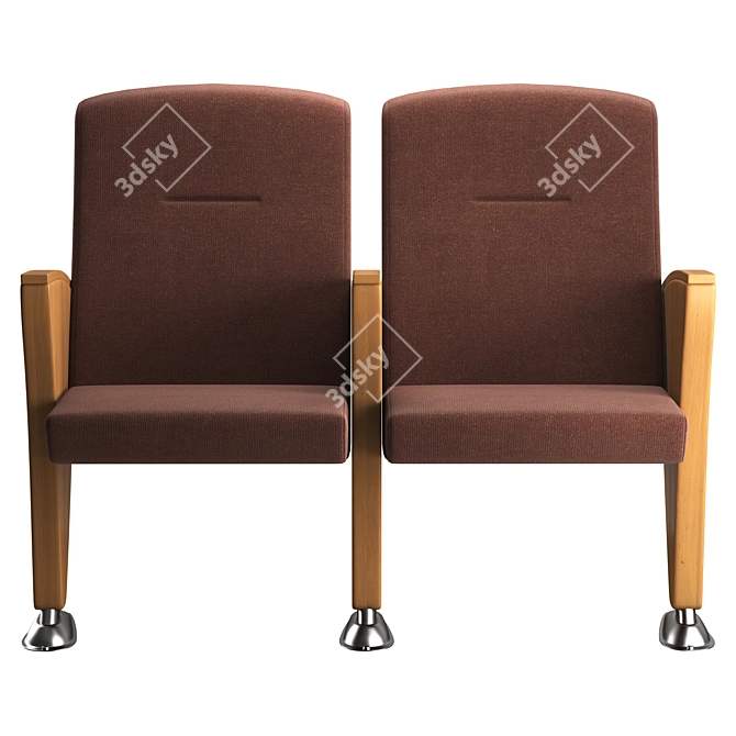 Eidos Side Evo Auditorium Armchair 3D model image 5