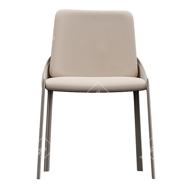 Modern Elegant Chair with Textured Design 3D model image 3