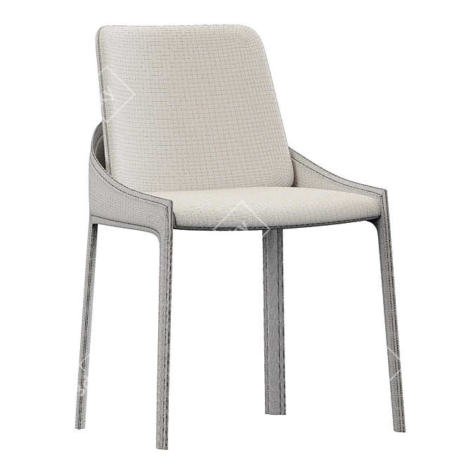 Modern Elegant Chair with Textured Design 3D model image 5