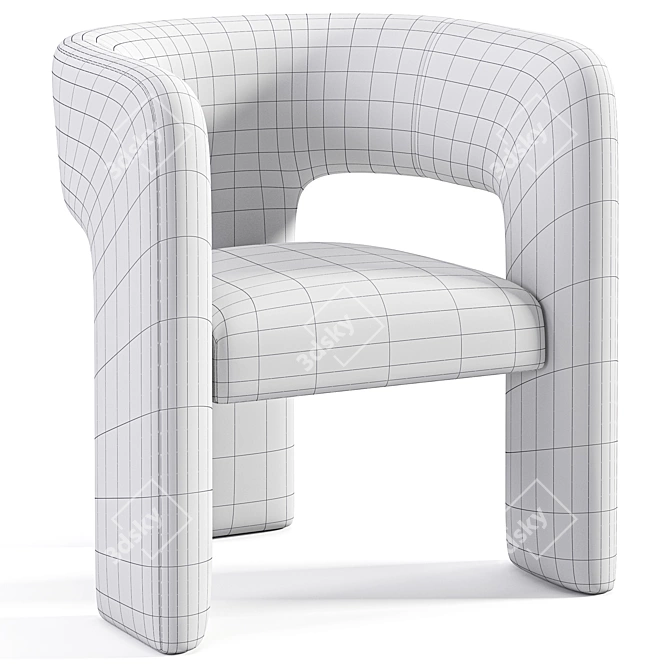 Stylish Anise Dining Chair by Nuevoliving 3D model image 6