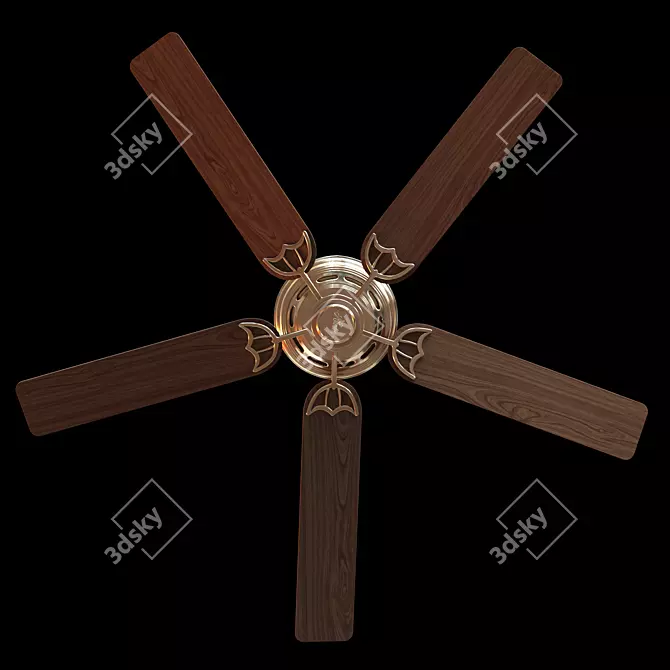 Hunter Ceiling Fan Model 3D model image 3