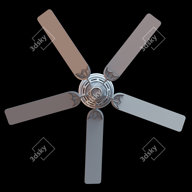 Hunter Ceiling Fan Model 3D model image 4