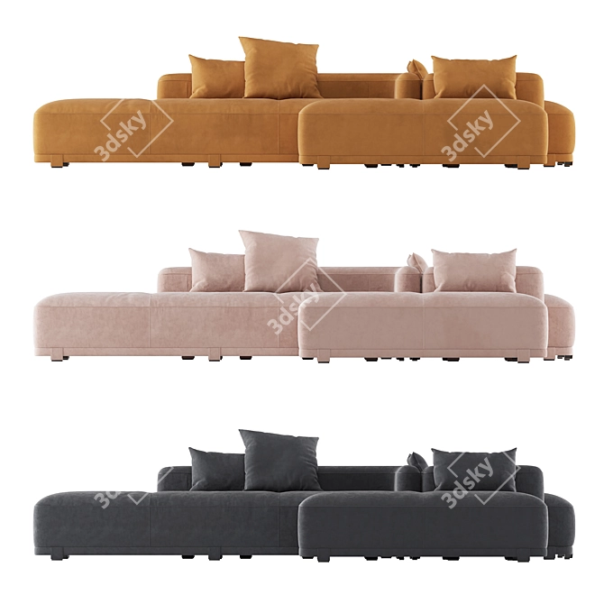 Juliette Sofa Set by Baxter 3D model image 3