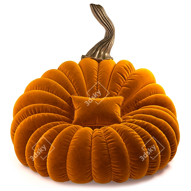 Pumpkin Bean Bag Chair 3D model image 1