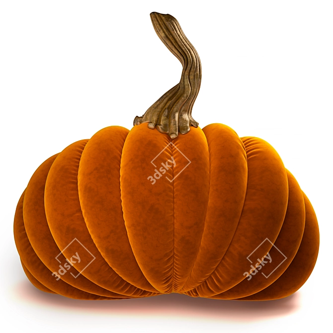 Pumpkin Bean Bag Chair 3D model image 2