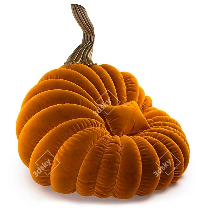 Pumpkin Bean Bag Chair 3D model image 3