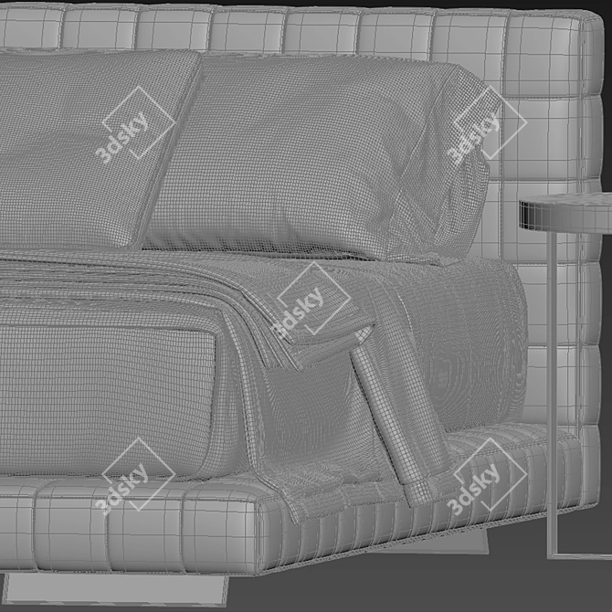 Modern Twiggy Bed by Minotti 3D model image 4
