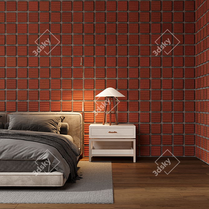 Brick Bond Seamless Texture Collection 3D model image 3