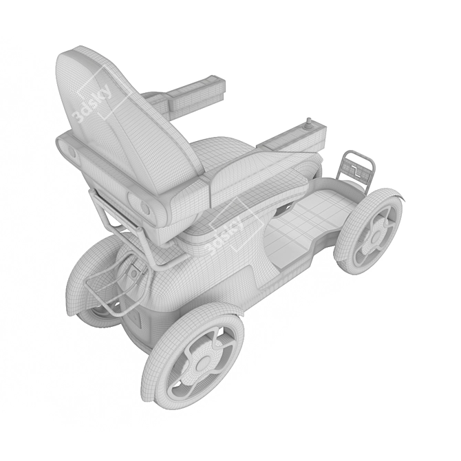 Scoozy Electric Mobility Scooter 3D model image 5