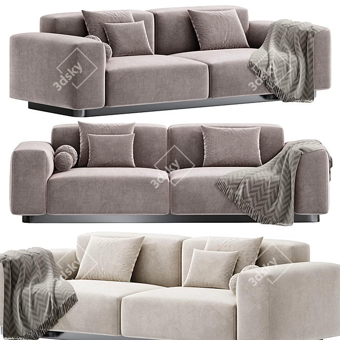 Vitra Soft Modular Sofa, 2015 3D model image 1