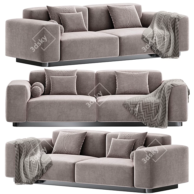 Vitra Soft Modular Sofa, 2015 3D model image 3