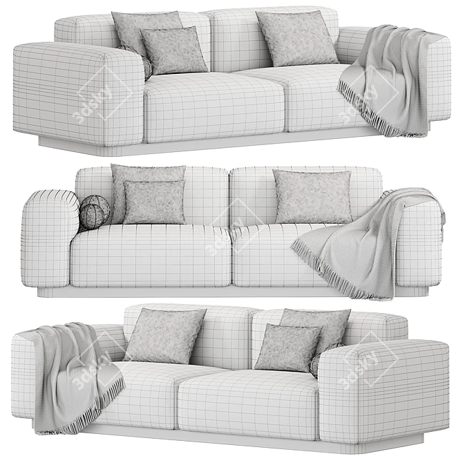 Vitra Soft Modular Sofa, 2015 3D model image 5