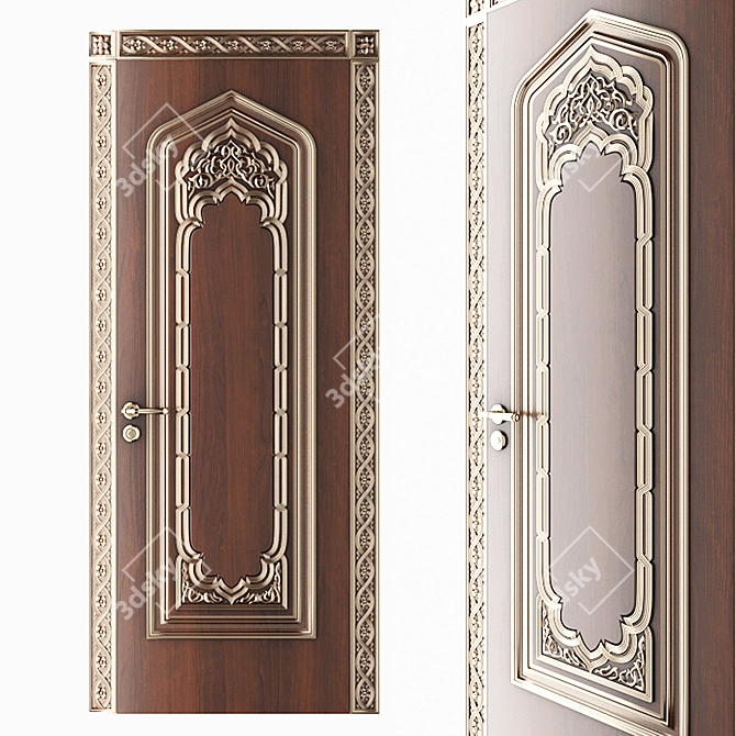 Arabian Classic Door 3D model image 1