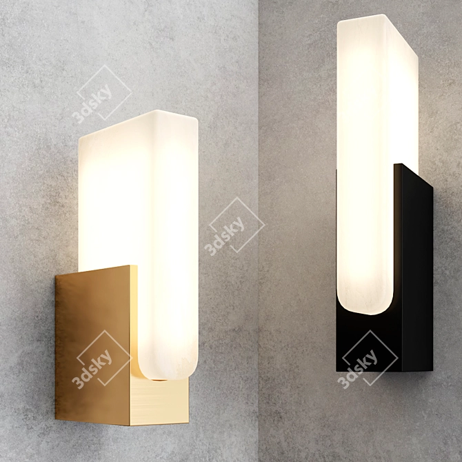 Modern Agatha Wall Lamp 3D model image 2