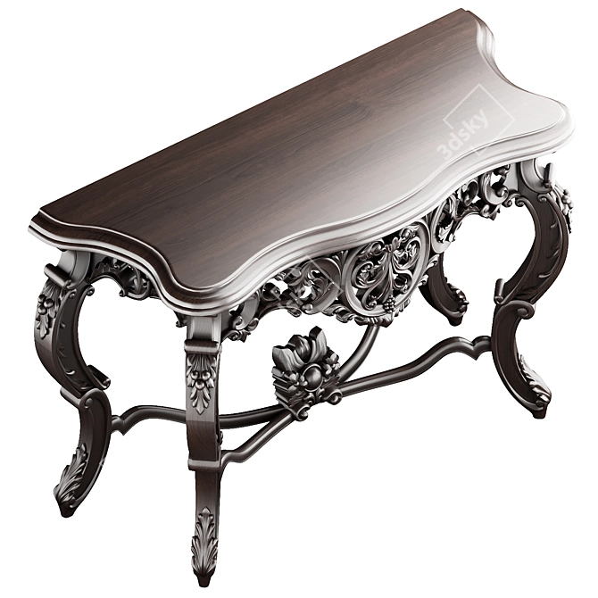 Vintage Barok Console Table 3D model image 3
