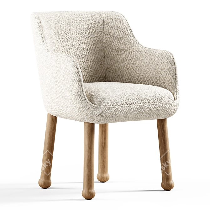 Seamless Textured Furniture Model 3D model image 1