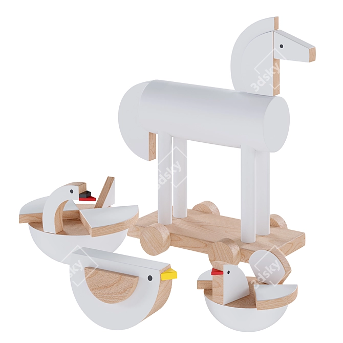 Kutulu Kids Toy Set 3D model image 2