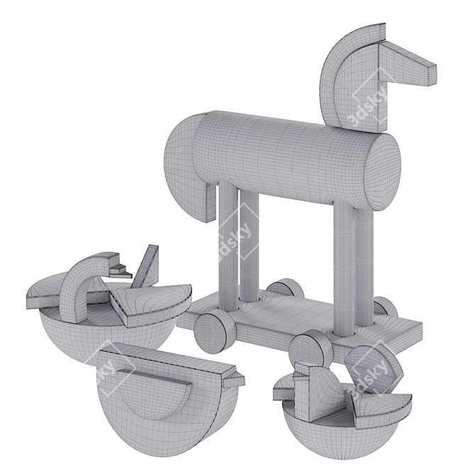 Kutulu Kids Toy Set 3D model image 3