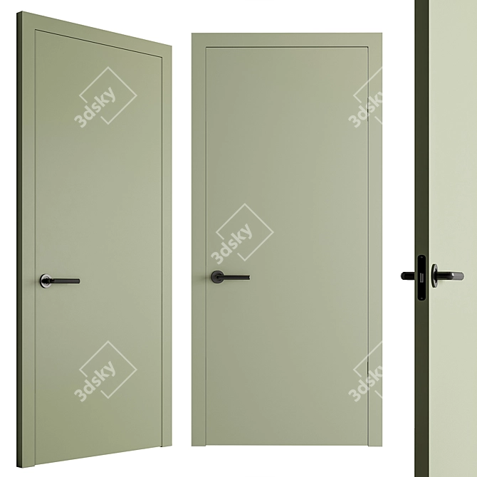  Sleek Entryway Door Collection 3D model image 4